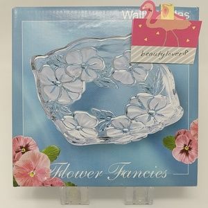 [Walther-Glas] NIB 2x Flower Fancies Crystal Plate